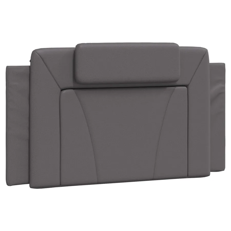 Lit Viana avec matelas gris 100x200 cm similicuir - 5