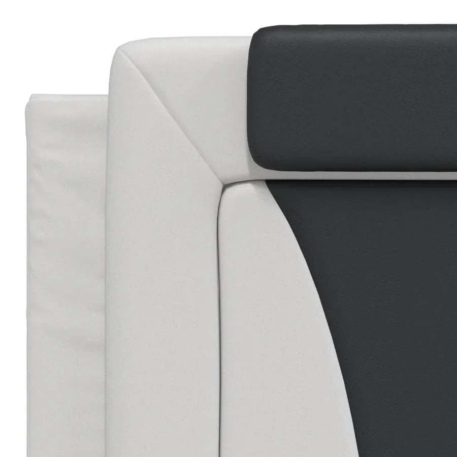 Cadre de lit Viana avec LED sans matelas blanc et noir 180x200 cm - 11