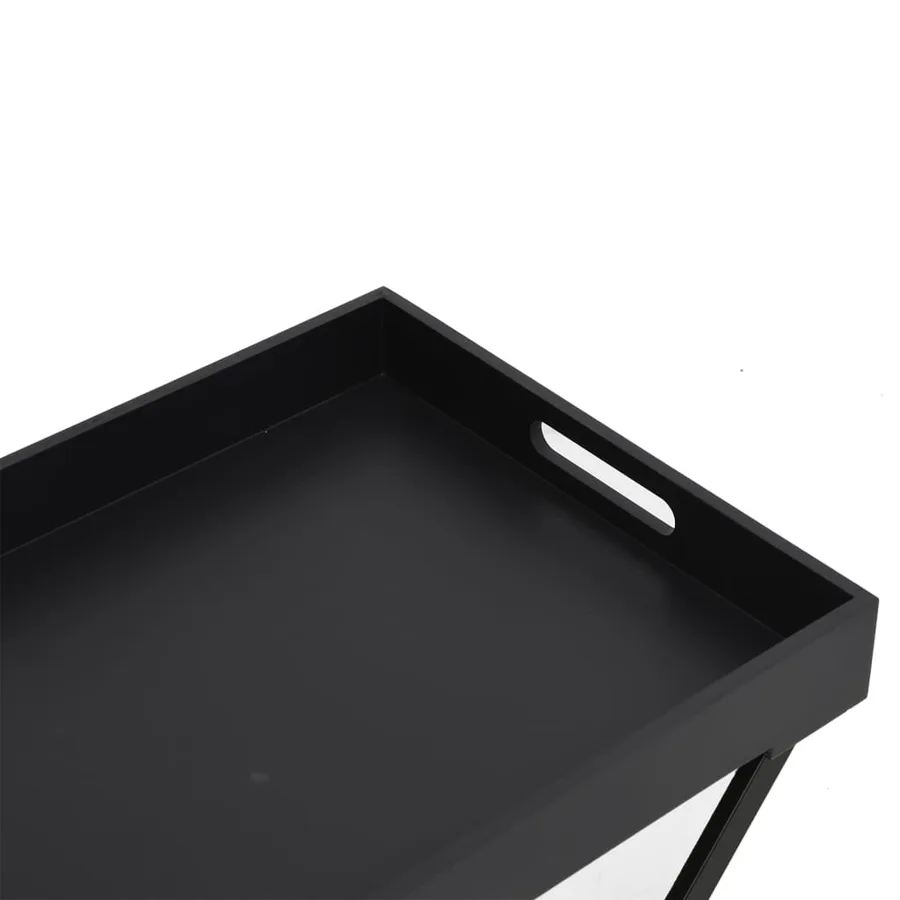 Table pliable Noir 48x34x61 cm MDF - 6