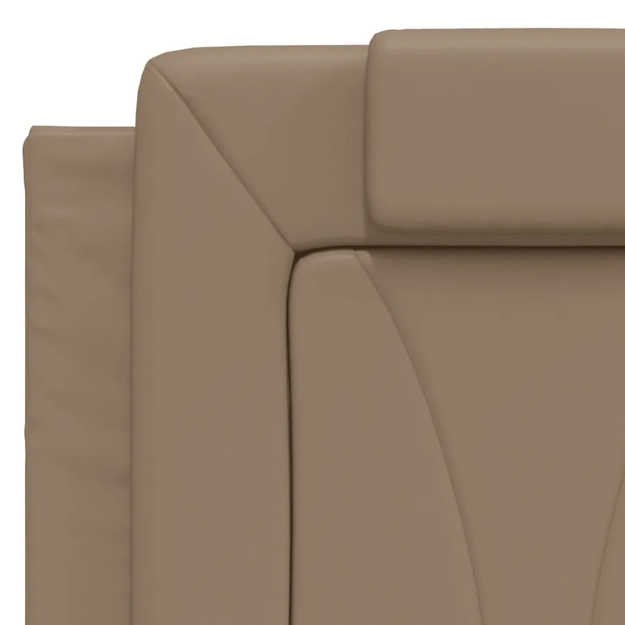 Lit Viana avec matelas cappuccino 120x200 cm similicuir - 7