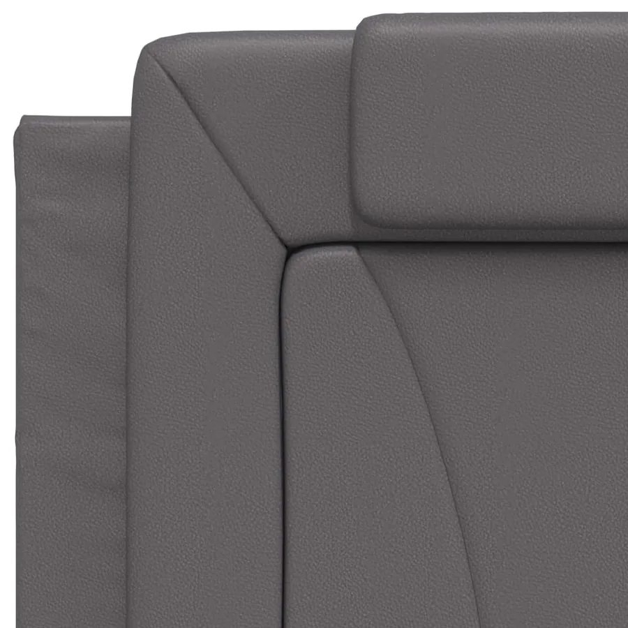 Cadre de lit Viana avec LED sans matelas gris 90x200 cm - 11