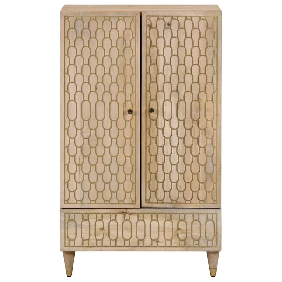 Buffet 60x33x100 cm bois de manguier massif - 3