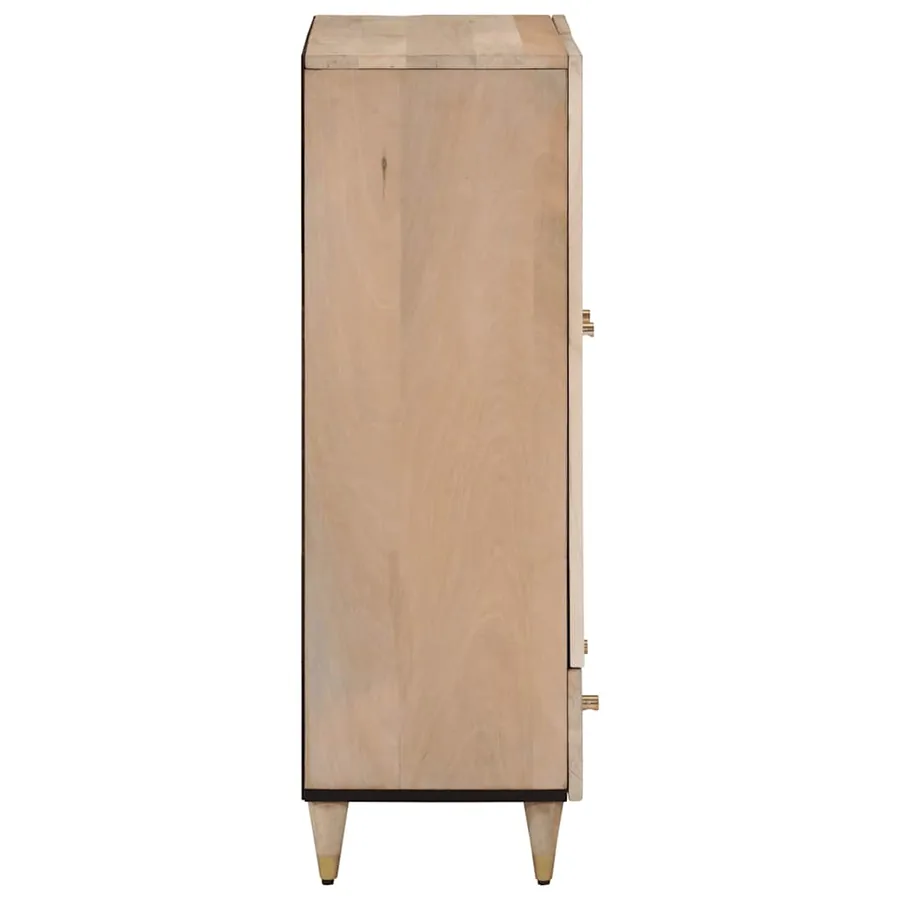 Buffet 60x33x100 cm bois de manguier massif - 4