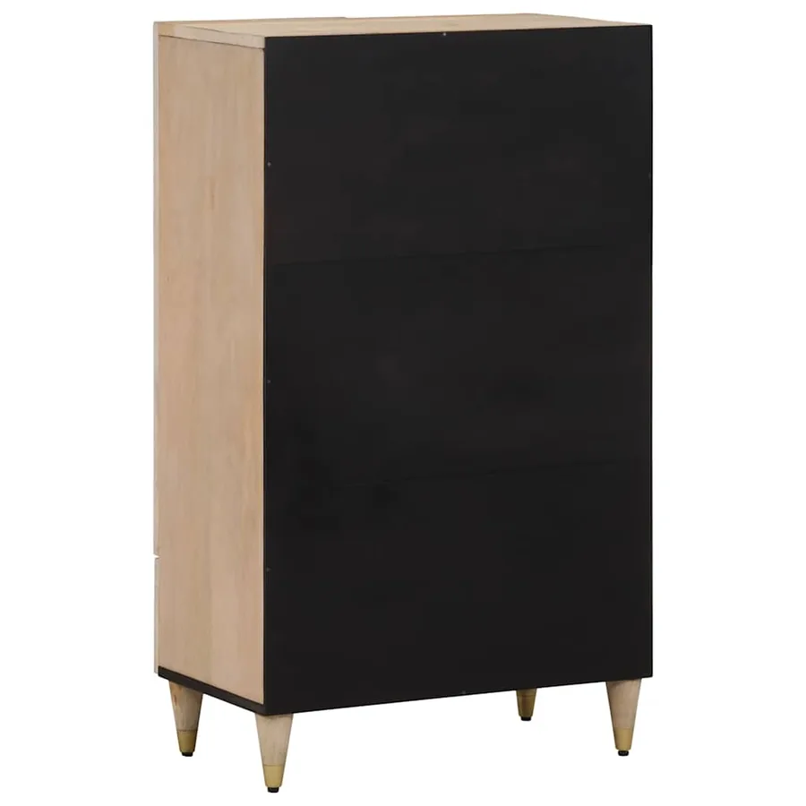 Buffet 60x33x100 cm bois de manguier massif - 5