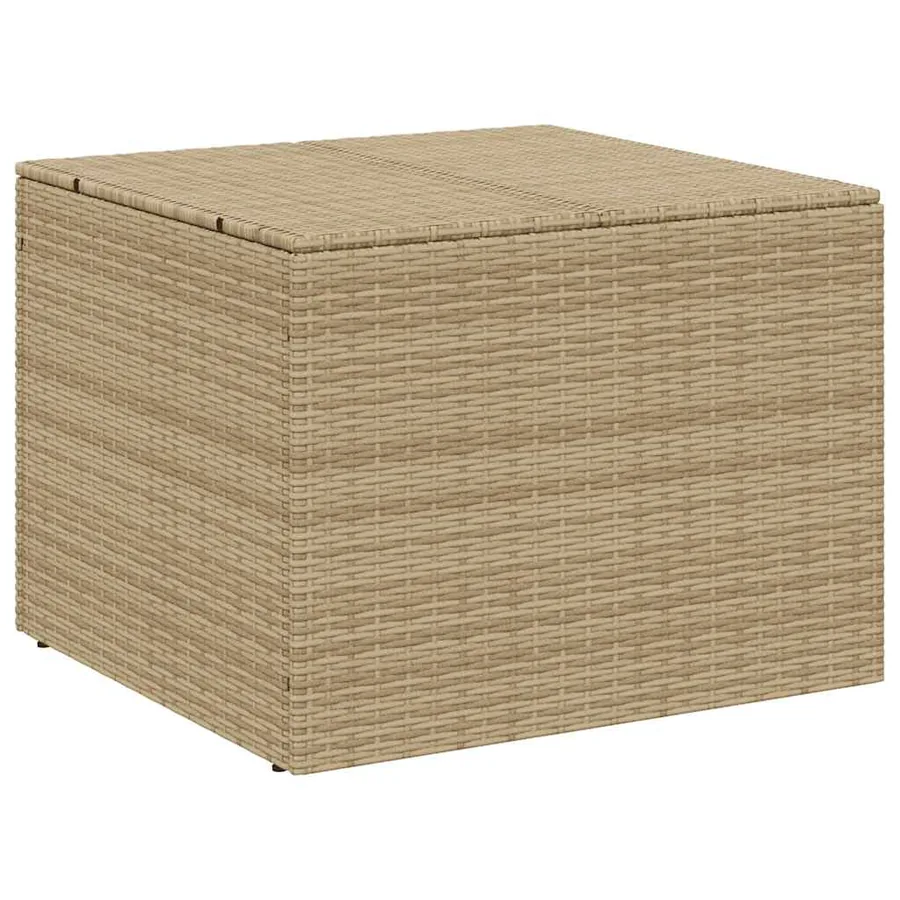Boîte de rangement de jardin mélange beige 291L résine tressée - 2