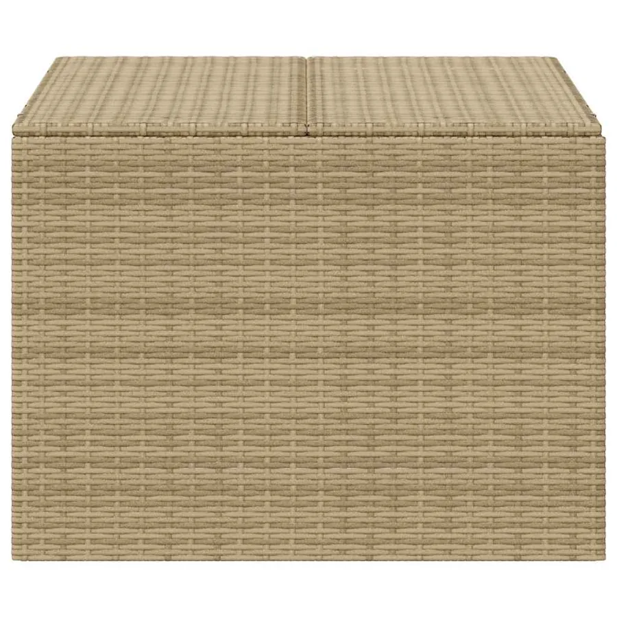 Boîte de rangement de jardin mélange beige 291L résine tressée - 4