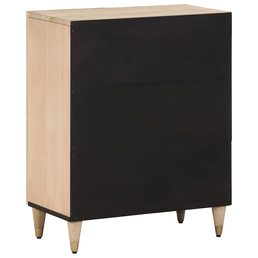 Armoire latérale 60x33x75 cm bois massif de manguier - 5