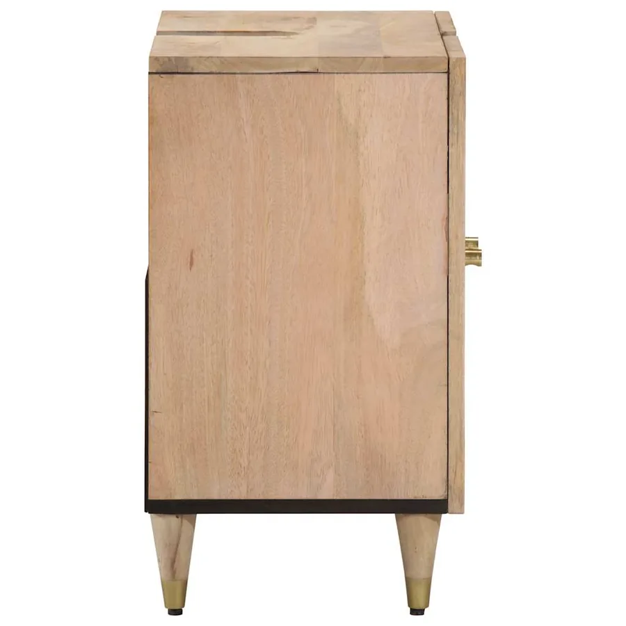 Armoire lavabo de salle de bain bois massif de manguier - 4