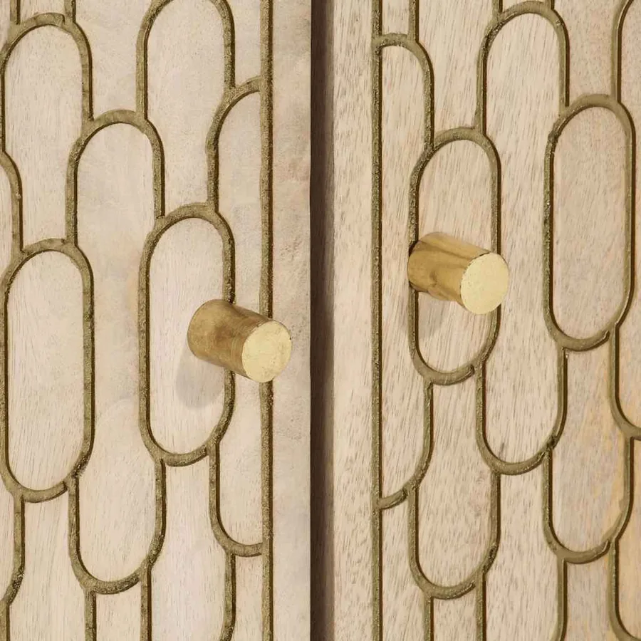 Armoire lavabo de salle de bain bois massif de manguier - 7