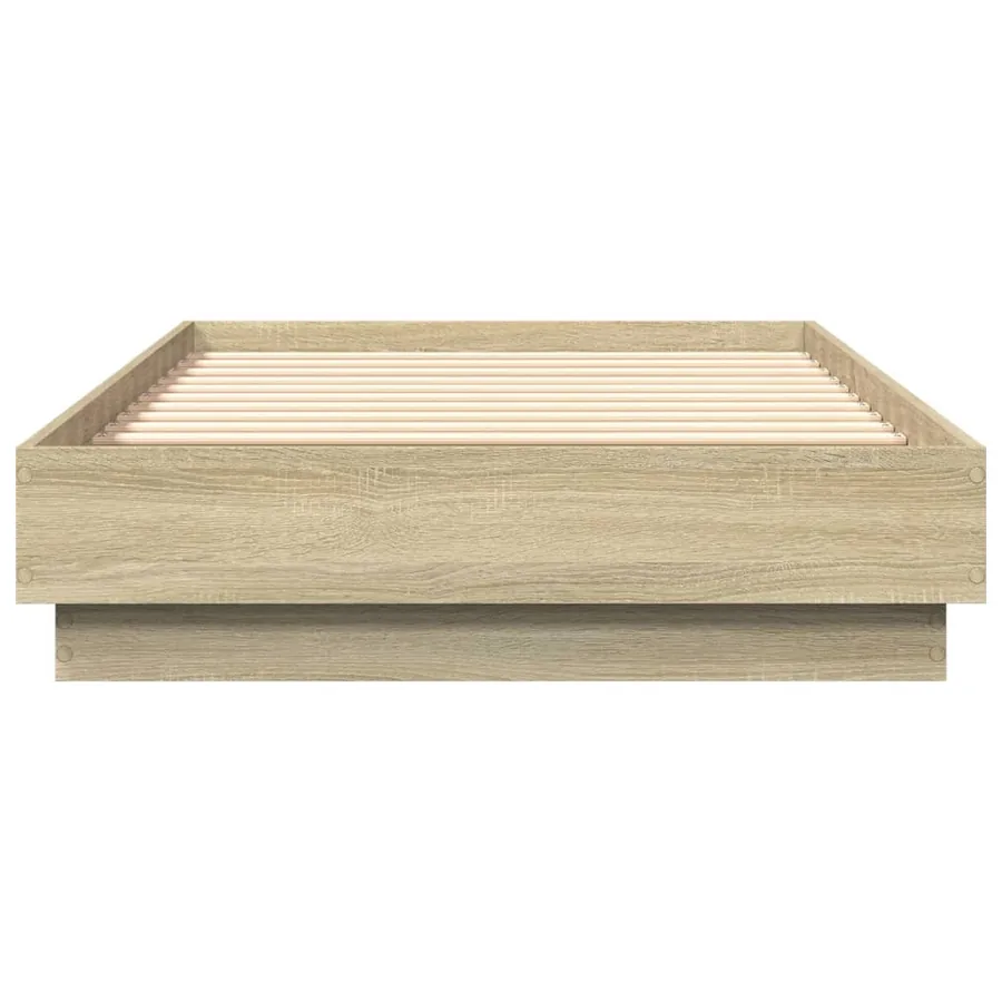 Cadre de lit sans matelas avec lumières LED 90x190 cm - 6