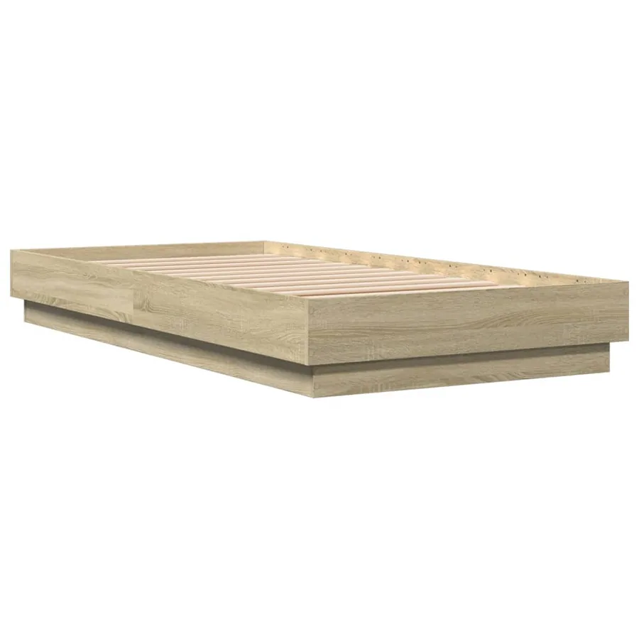 Cadre de lit sans matelas avec lumières LED 90x190 cm - 8