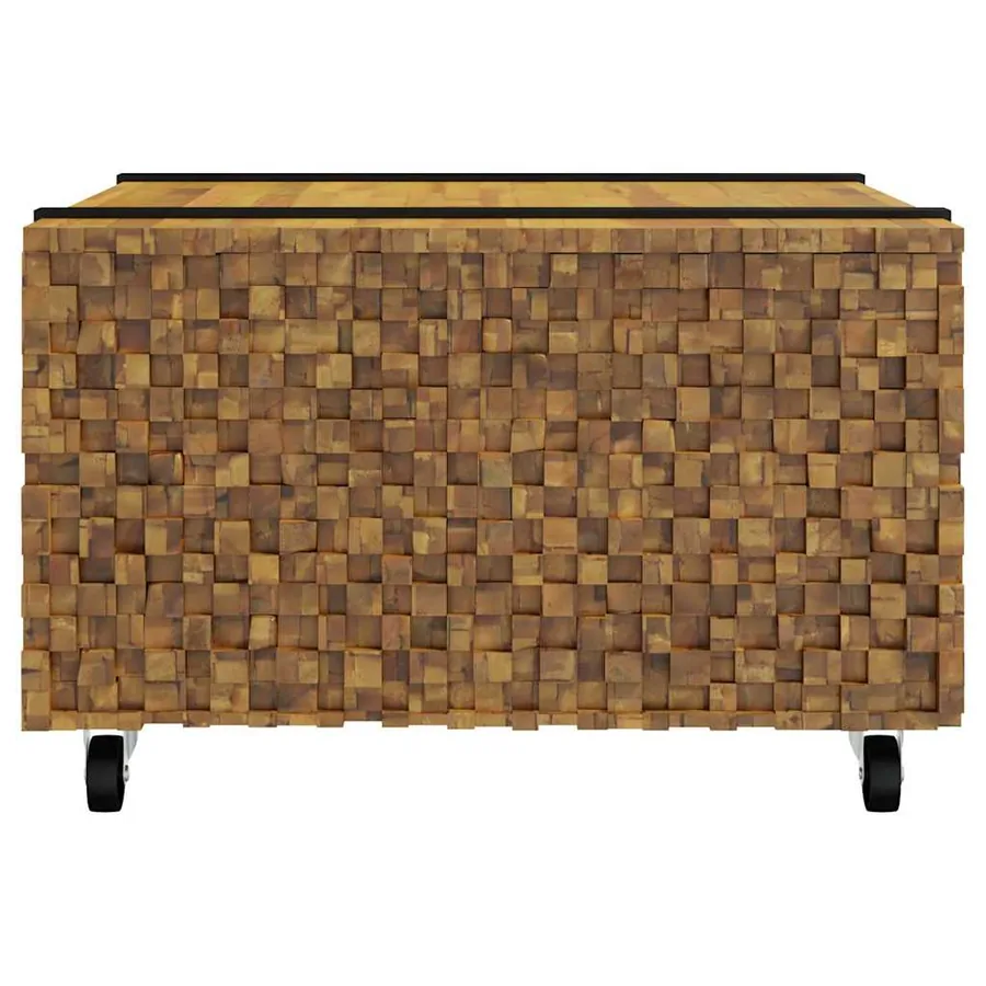 Table basse Marron 60 x 60 x 38 cm Bois de teck massif - 5