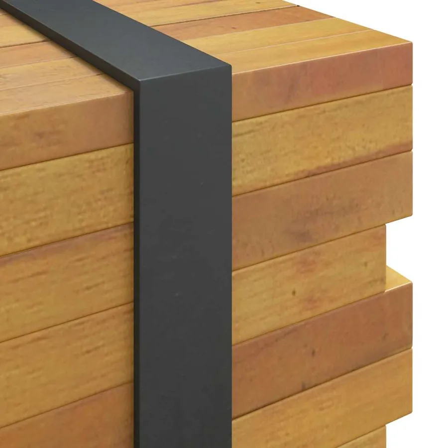 Table basse Marron 60 x 60 x 38 cm Bois de teck massif - 7