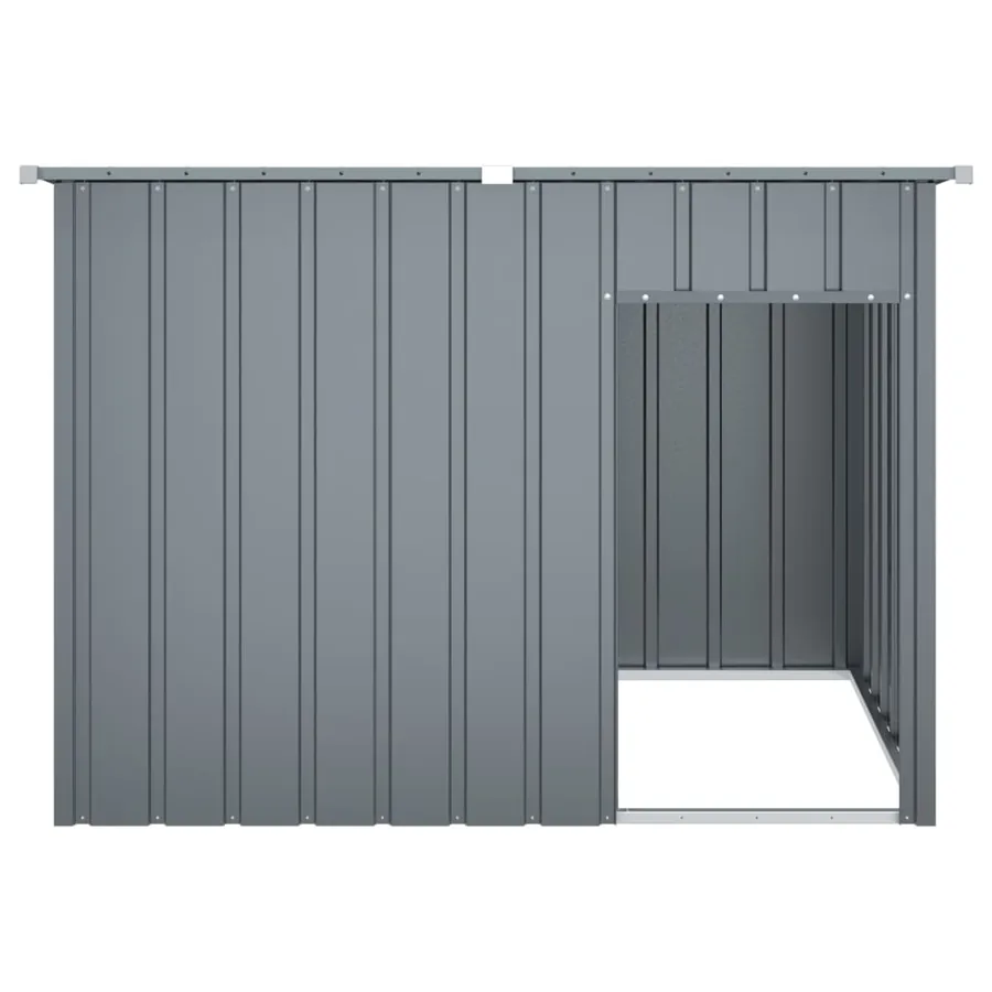 Niche pour chien avec toit anthracite acier galvanisé - 4