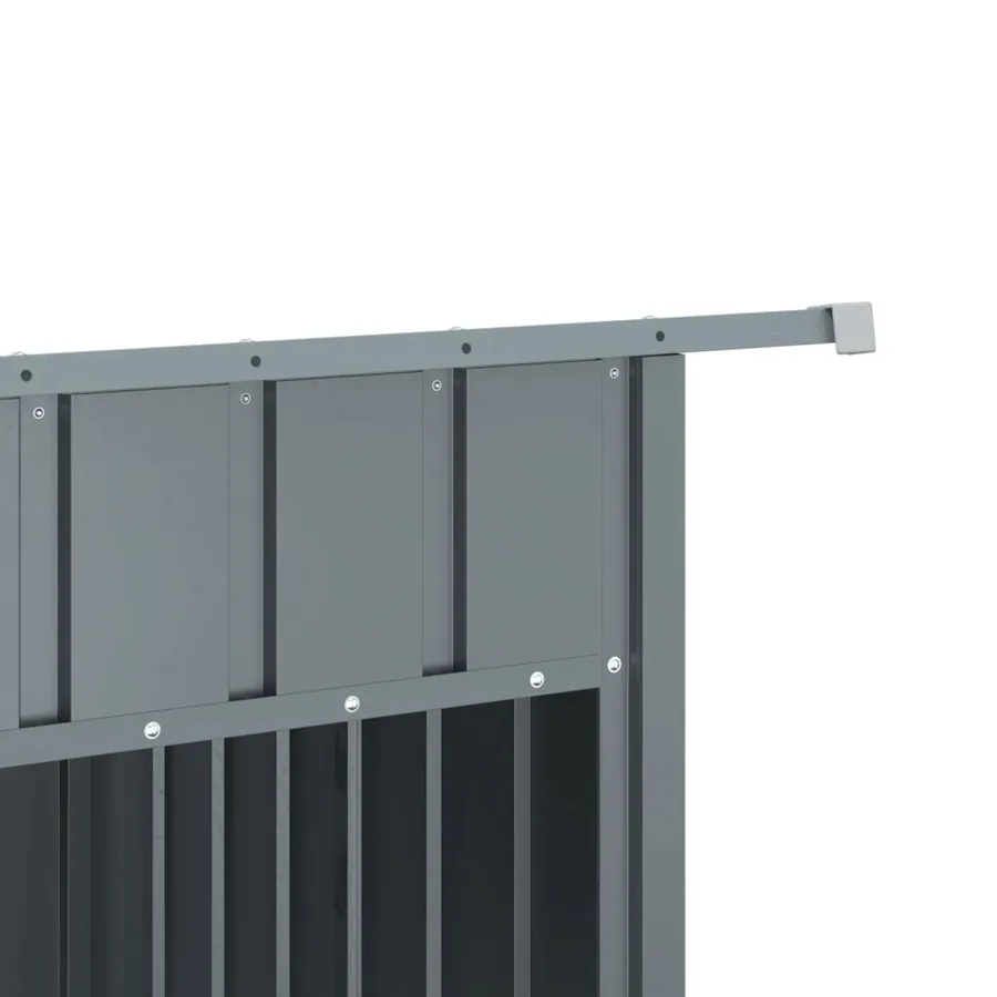 Niche pour chien avec toit anthracite acier galvanisé - 7
