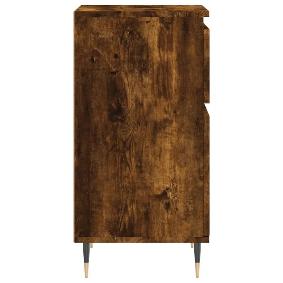 Buffet chêne fumé 40x35x70 cm bois d'ingénierie - 7