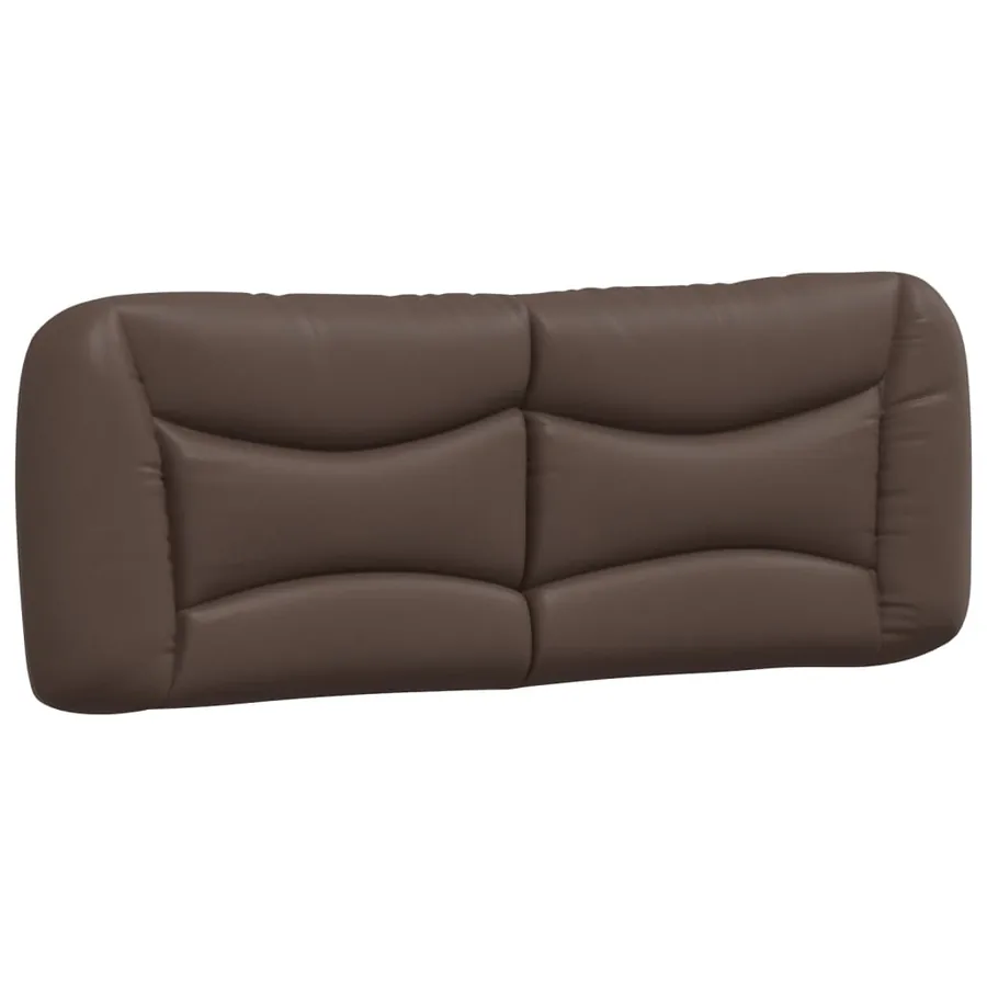 Lit avec matelas Hvar marron 140x190 cm similicuir - 5