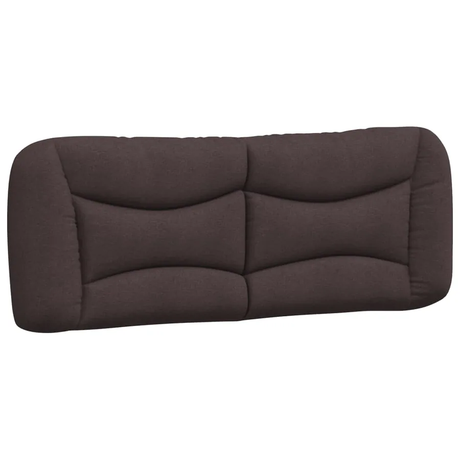 Lit avec matelas Hvar marron foncé 140x190 cm tissu - 5