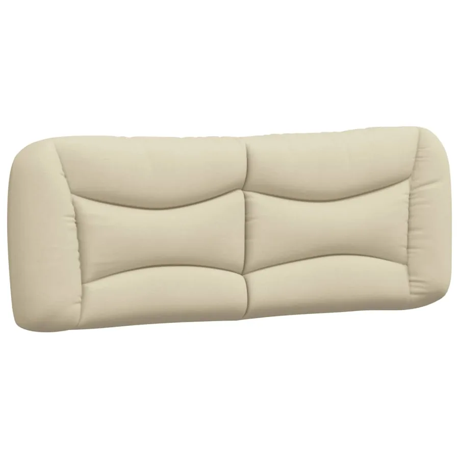 Lit avec matelas Hvar crème 140x190 cm tissu - 5