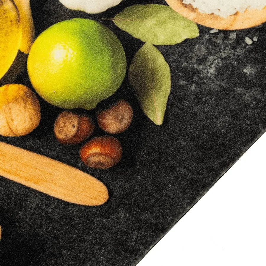 Tapis de cuisine lavable impression d'épices 60x180 cm velours - 3