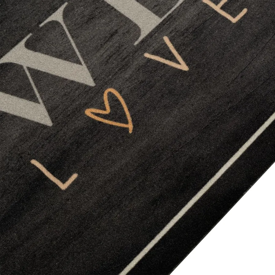 Tapis de cuisine lavable texte Coffee 60x180 cm velours - 3