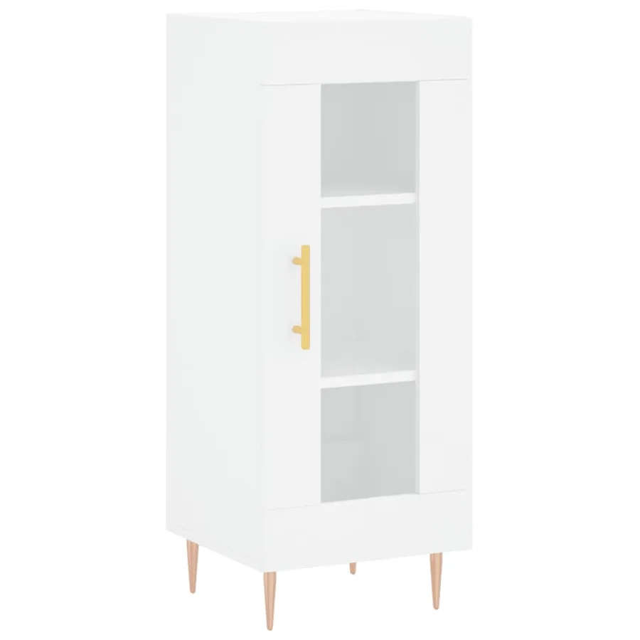Buffet blanc 34,5x34x90 cm bois d'ingénierie - 2
