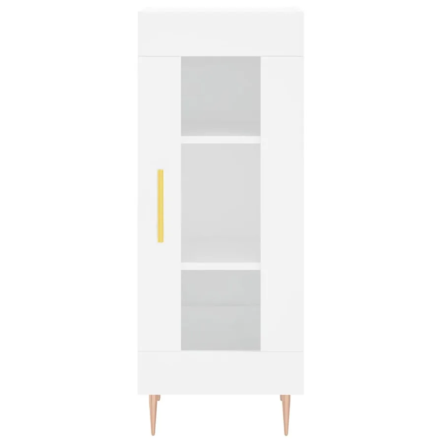 Buffet blanc 34,5x34x90 cm bois d'ingénierie - 5