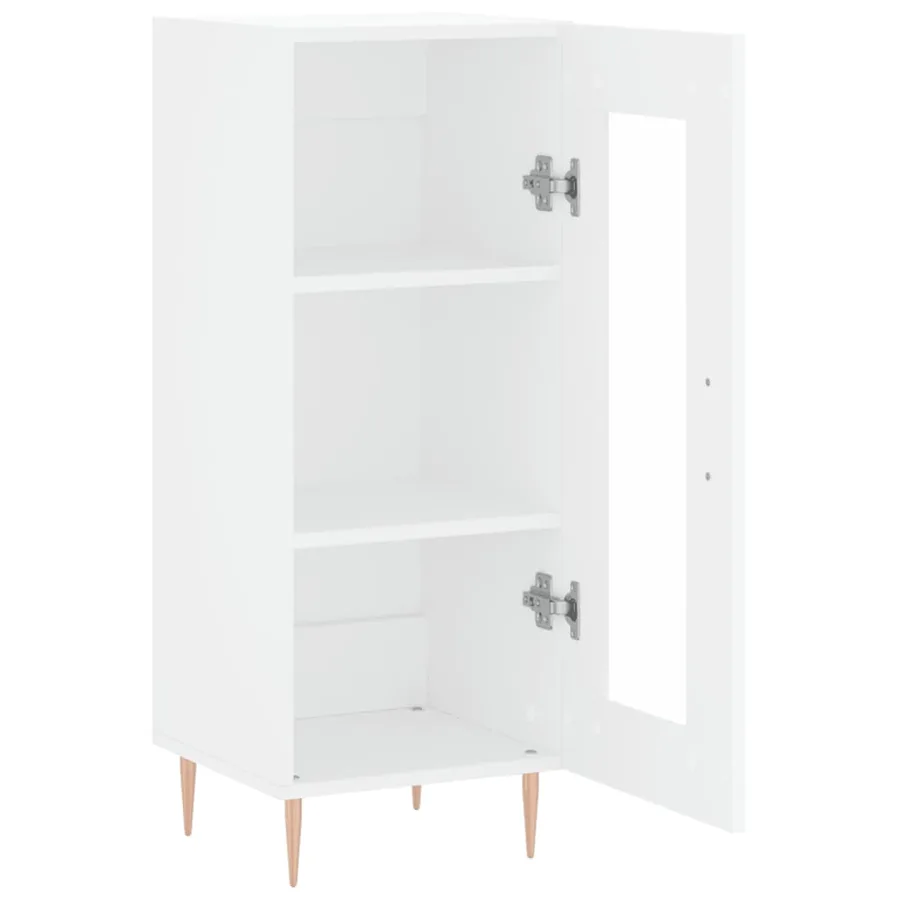 Buffet blanc 34,5x34x90 cm bois d'ingénierie - 6