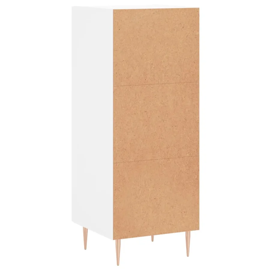 Buffet blanc 34,5x34x90 cm bois d'ingénierie - 8