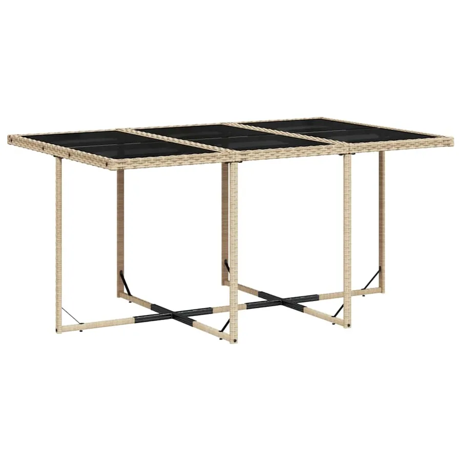 Ensemble à manger de jardin et coussins 11 pcs mélange beige - 4