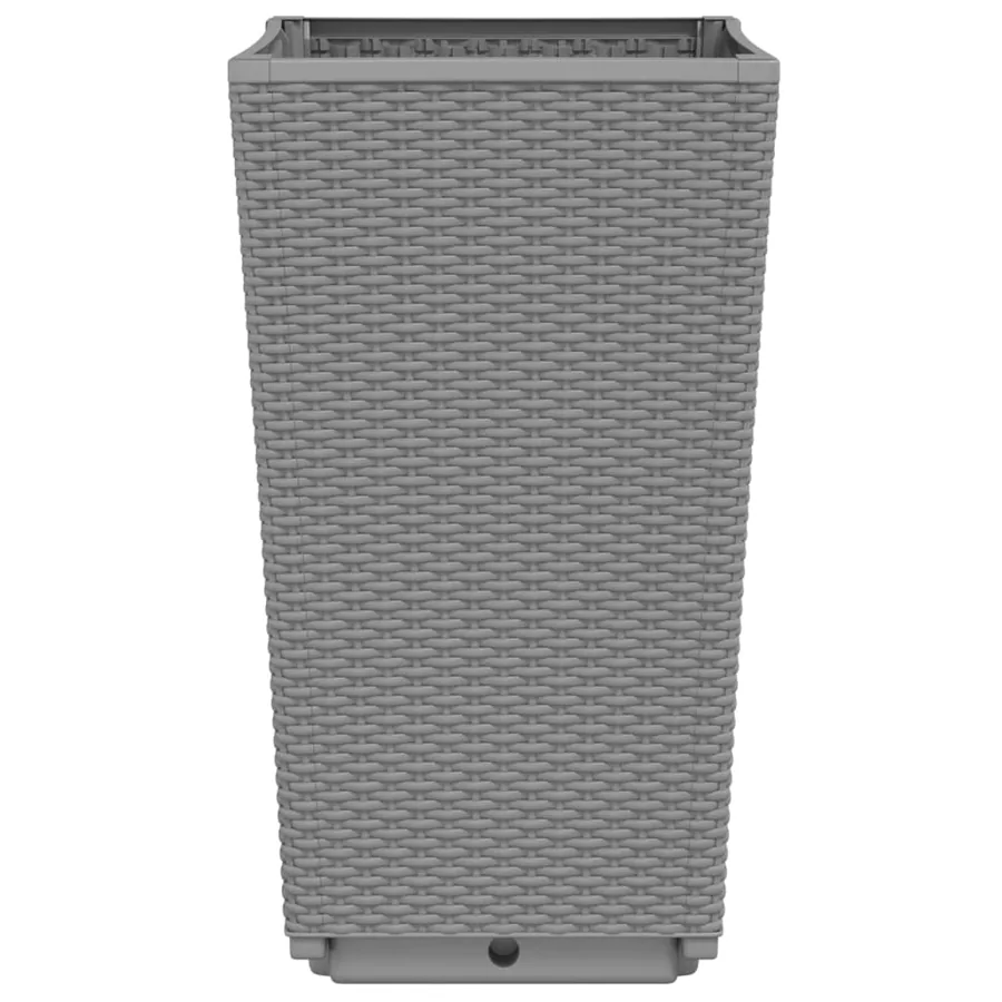 Jardinières 4 pcs gris clair 32,5x32,5x57 cm polypropylène - 5
