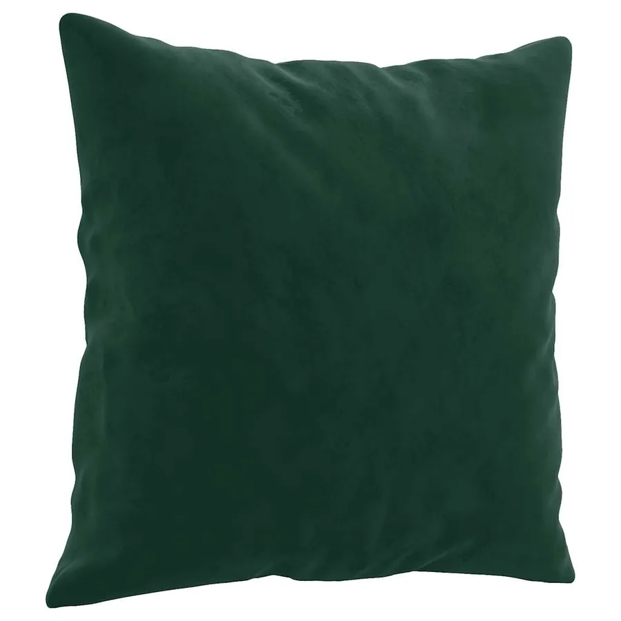 Canapé 2 places avec oreillers vert foncé 120 cm velours - 6