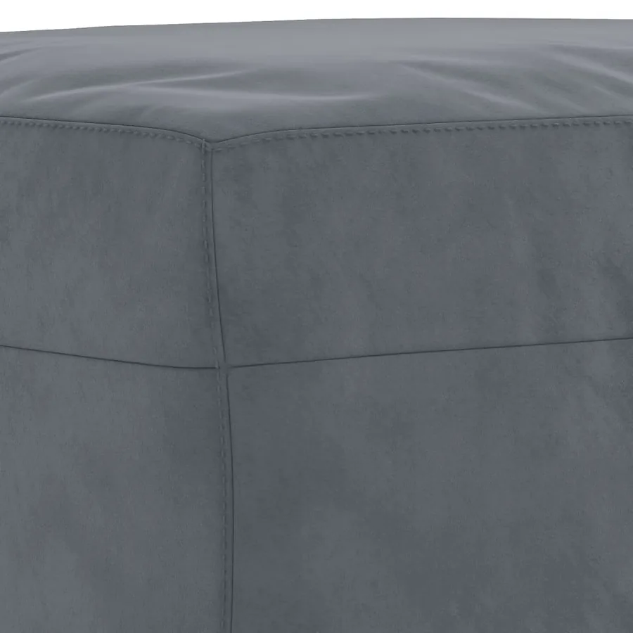 Ensemble de canapés 4 pcs avec coussins gris foncé velours - 9