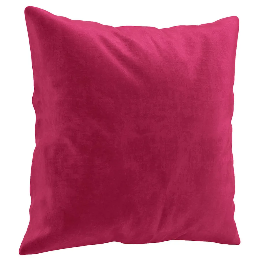 Ensemble de canapés 2 pcs avec coussins rouge bordeaux velours - 5