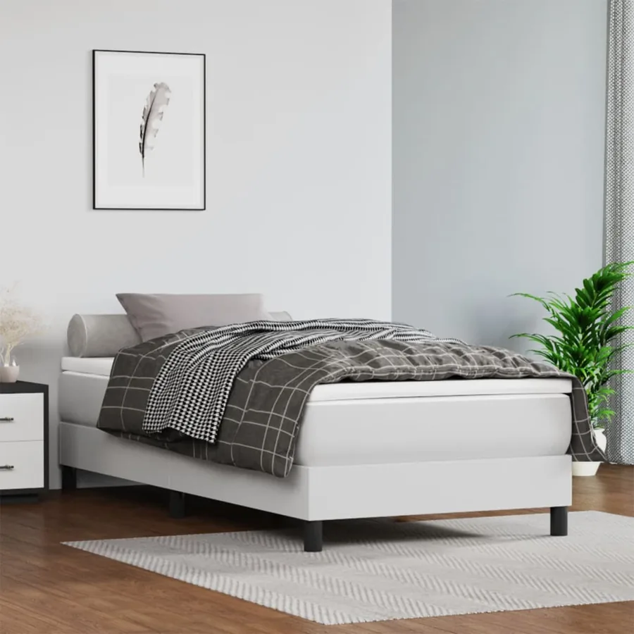 Matelas de lit à ressorts ensachés fermeté moyenne blanc 120x190x20 cm