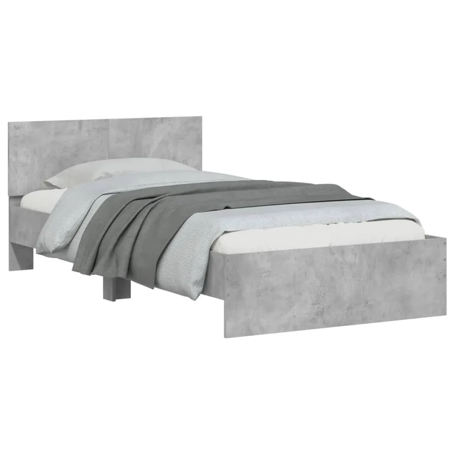 Cadre de lit sans matelas avec lumières LED 100x200 cm - 5