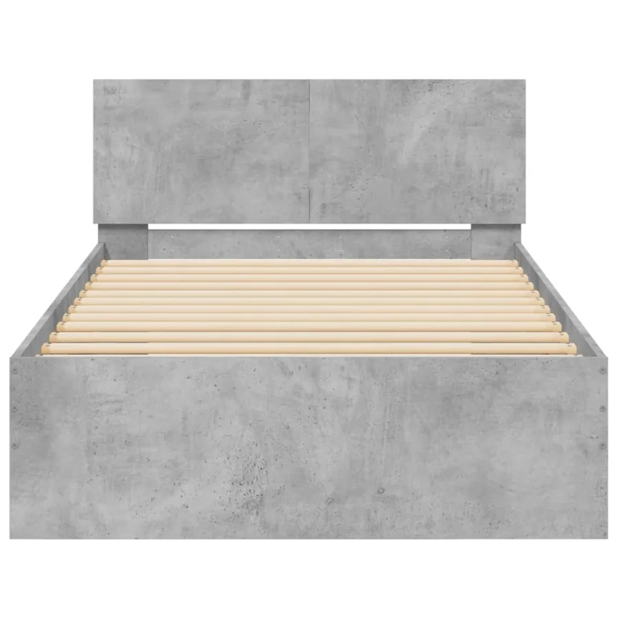 Cadre de lit sans matelas avec lumières LED 100x200 cm - 7