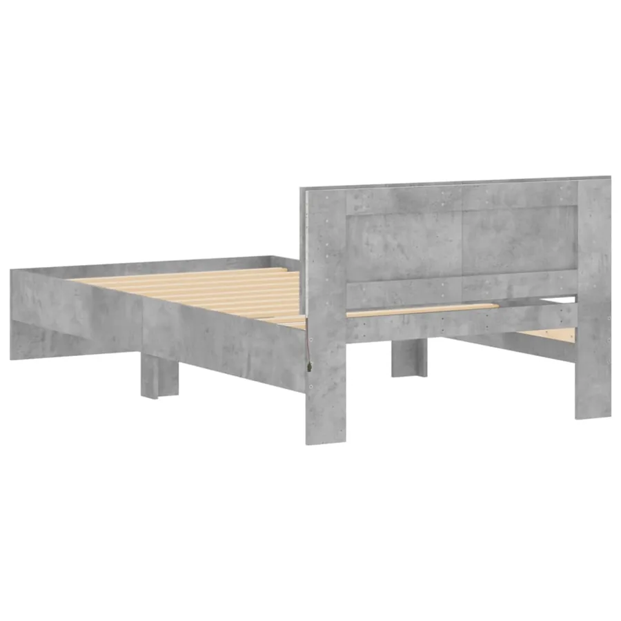 Cadre de lit sans matelas avec lumières LED 100x200 cm - 9
