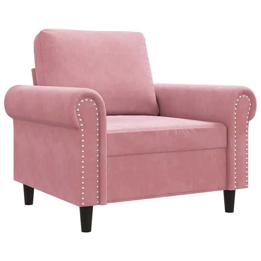 Fauteuil Rose 60 cm Velours - 2