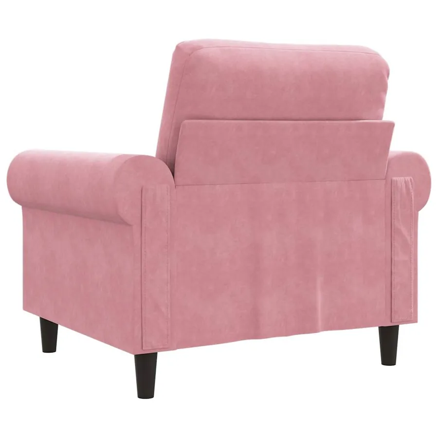 Fauteuil Rose 60 cm Velours - 6