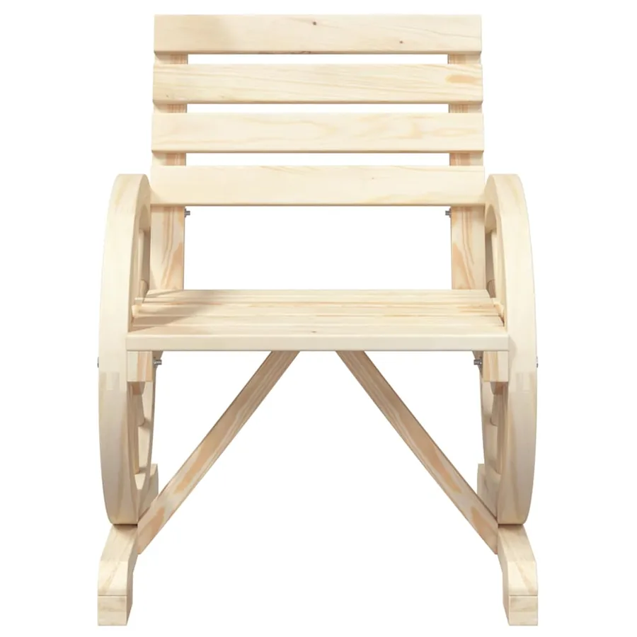 Salon de jardin 4 pcs bois de sapin massif - 7