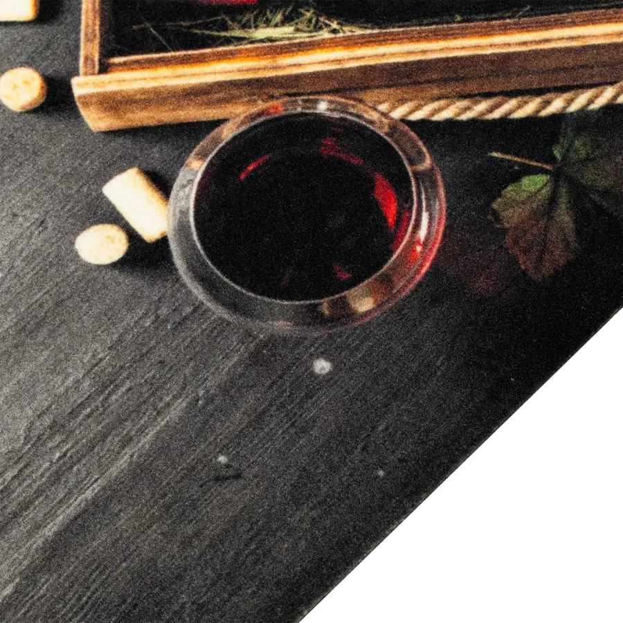 Tapis de cuisine lavable bouteille de vin 60x180 cm velours - 3