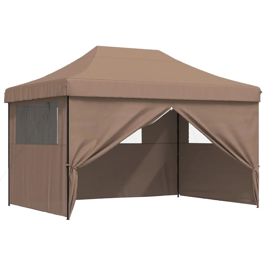 Tente de réception pliable escamotable avec 4 parois latérales - 7