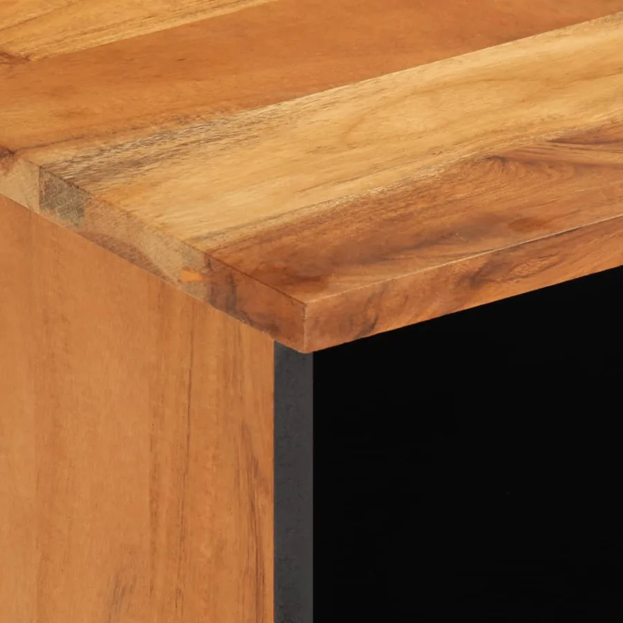 Meuble TV 100x34x46 cm bois d'acacia massif - 7