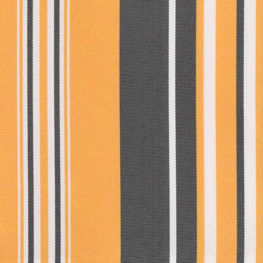 Tissu de remplacement pour auvent orange et noir 4x3,5 m polyester - 6