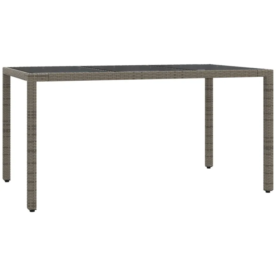Ensemble à manger de jardin et coussins 7 pcs gris rotin - 4