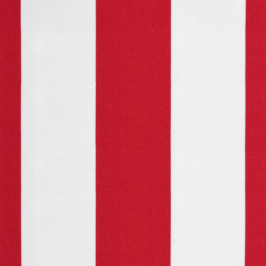 Tissu de remplacement pour auvent rouge et blanc 4x3 m polyester - 6