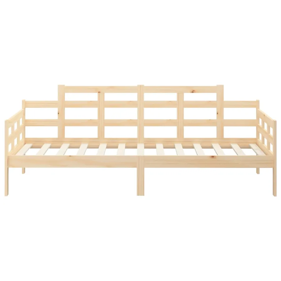 Lit de jour sans matelas bois de pin massif 80x200 cm - 5