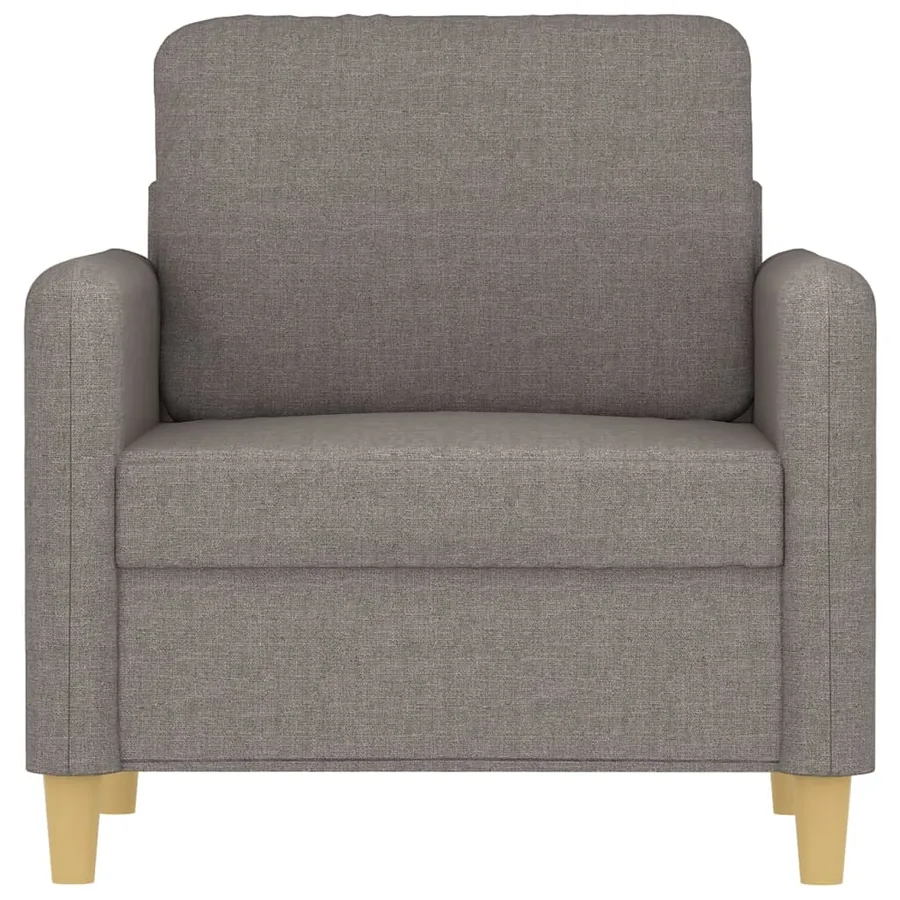 Fauteuil Taupe 60 cm Tissu - 3
