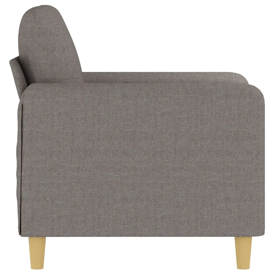 Fauteuil Taupe 60 cm Tissu - 4